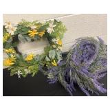 Group of fake floral