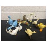 Group of geese figurines