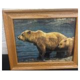 12ï¿½x11ï¿½ bear photo framed