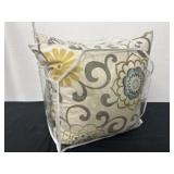 2 Throw Pillows in Plastic Case