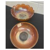 2 iridescent candy bowls 7.5ï¿½