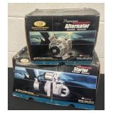 Alternator and starter