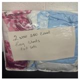 2 new king sheets full sets