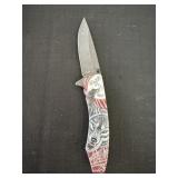 New 4.75ï¿½ Red Moon Pocket Knife