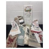 Rooster kitchen towels.