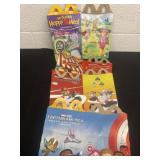 Cardboard happy meal boxes.