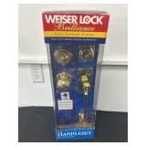 Weiserlock Brilliance Handleset Solid Brass Door