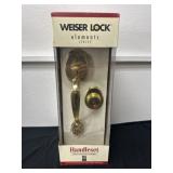 Weiserlock Handleset Solid Brass Door handle in