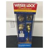 Weiserlock Brilliance Handleset Solid Brass Door