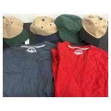4 new hats and 2 small shirts