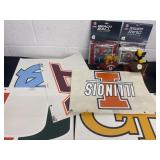 Beach ball swing rings desk clock with 5 vinyls