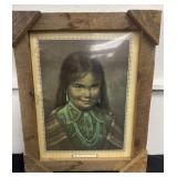 Wood Framed Bill Hampton picture 19 x 23