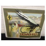 12ï¿½x16ï¿½ fly fishing Idaho print signed