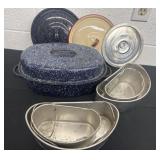 Enamel pans and lids with aluminumï¿½s pans