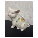 7.5ï¿½ vintage hand painted pig