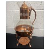 13ï¿½ House Copper Coffee Tea Pot Carafe Warming