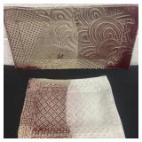 2 stone trays marked t Rae