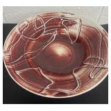 12ï¿½ stone bowl marked t Rae