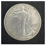 1942 Liberty Walking Silver Half Dollar