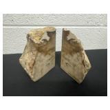 4.5ï¿½ polished petrified wood bookends