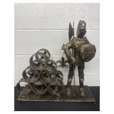23ï¿½x23ï¿½metal knight wine bottle holder
