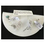 Group of 4 Various Size Silver Plated Non Tarnish