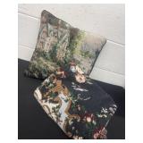 Throw Blanket  with pillow.