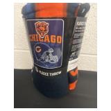 New Chicago bear fleece throw 50x60