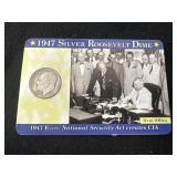 1947 Silver Roosevelt Dime Oval Office
