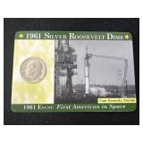 1961 Cape Kennedy, Florida Silver Roosevelt Dime
