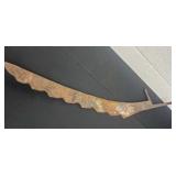 Rustic Farmhouse Hay Knife Saw Steel wood Black