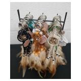 48 new key chain dream catchers with display stand