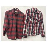 Jachs and Vans Button up Shirts size L and S