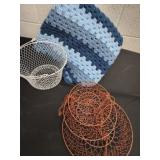 Blanket and basket and 3 tier basket