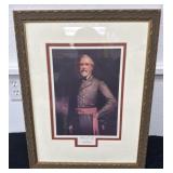 Framed Print of Robert E. Lee 21.5x17
