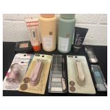 Group of make up and shampoo and conditioner