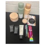 Group of makeup and shampoo and conditioner mask
