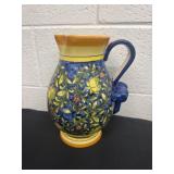 11ï¿½ Vintage Hand Painted Colorful Ceramic