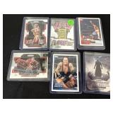 Group of selected WWE trading cards