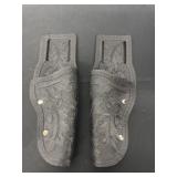 2 vintage toy gun holders