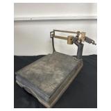 Antique cast iron countertop platform scale