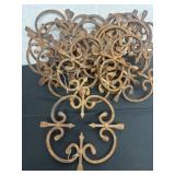 11ï¿½ wrought iron pieces