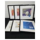 Six 12 x 12 in matted to 8x8-in Mainstay black