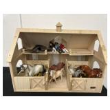 Breyer Horse Doll Barn with Horses 23x30x18