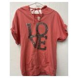Love size XL 15-16 Hooded Shirt