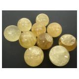NATURAL YELLOW CALCITE CRYSTAL SPHERE BALLS