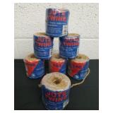 7 NEW Rolls of Jute twine