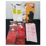 8 new bottle gift bags, metal cup and 4 big