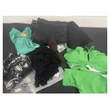 New  clothes: bathing suits jeans, scarves, med