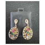 Handmade Multi Gemstone Earrings
